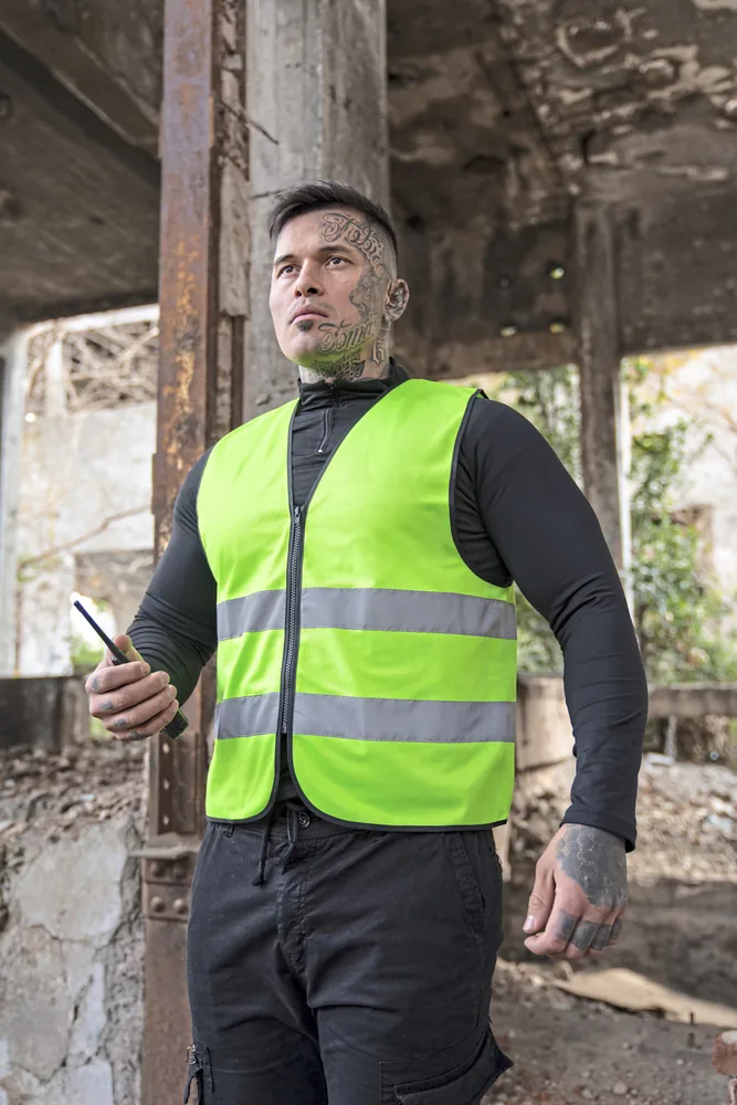 Hi-Vis Safety Vest Cologne With Front Zipper