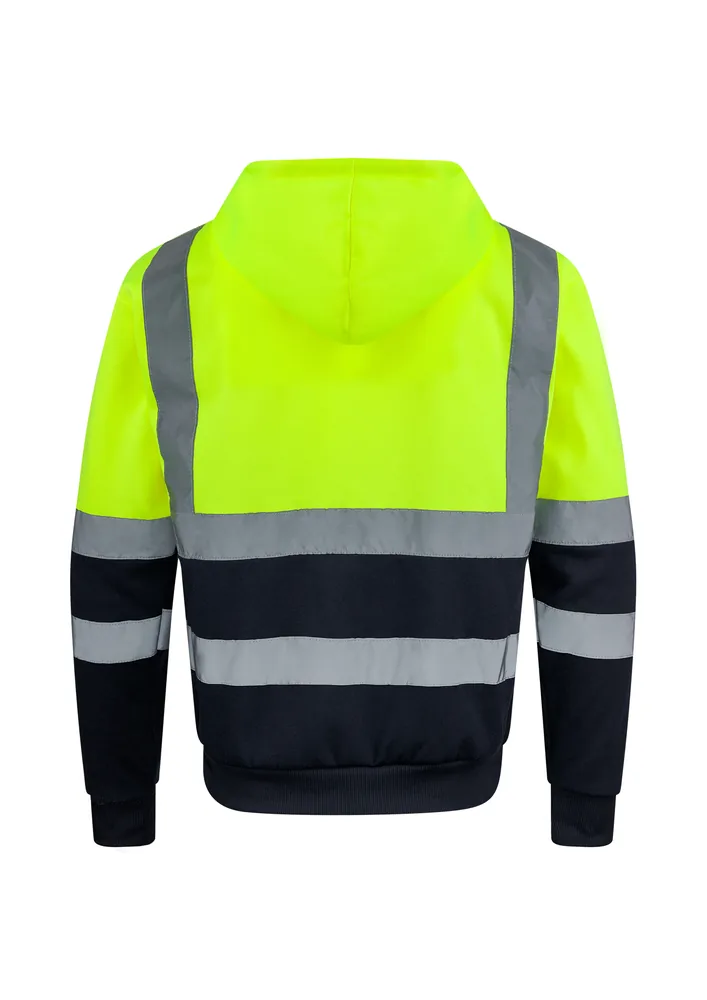 Hi-Vis Workwear Hooded Sweat-Jacket Galway – Image 3