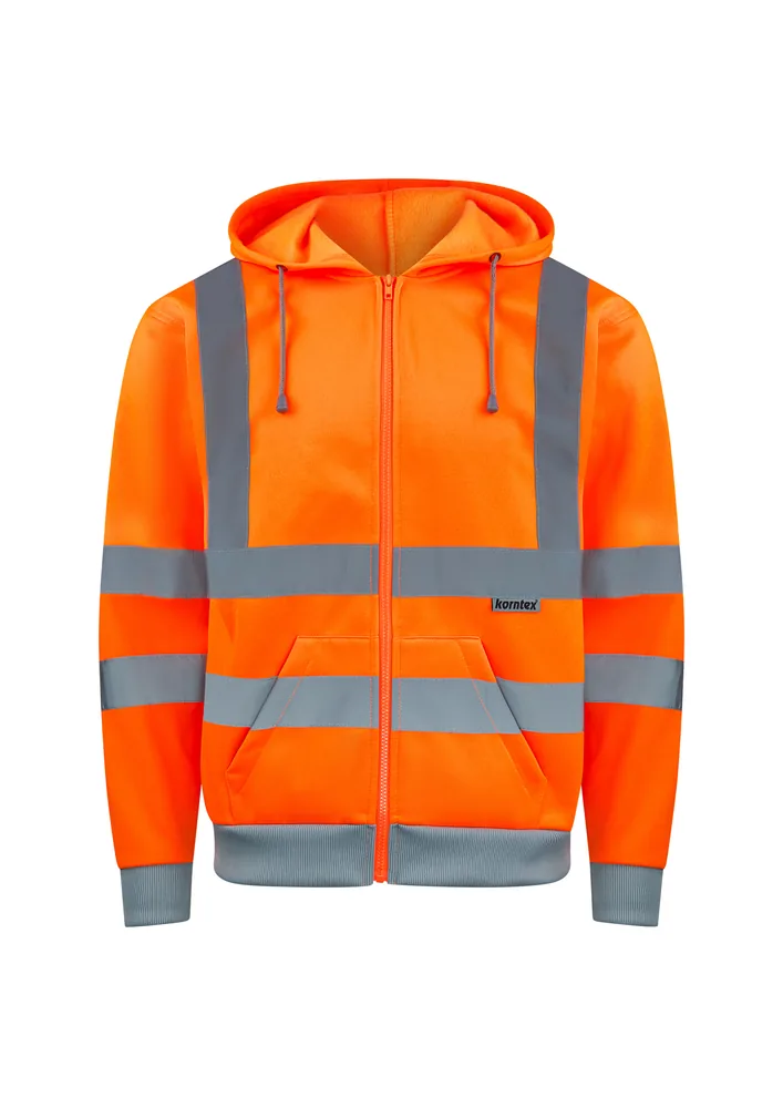 Hi-Vis Workwear Hooded Sweat-Jacket Galway – Image 4