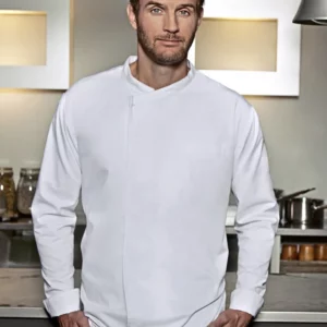 Long-Sleeve Throw-Over Chef Shirt Basic