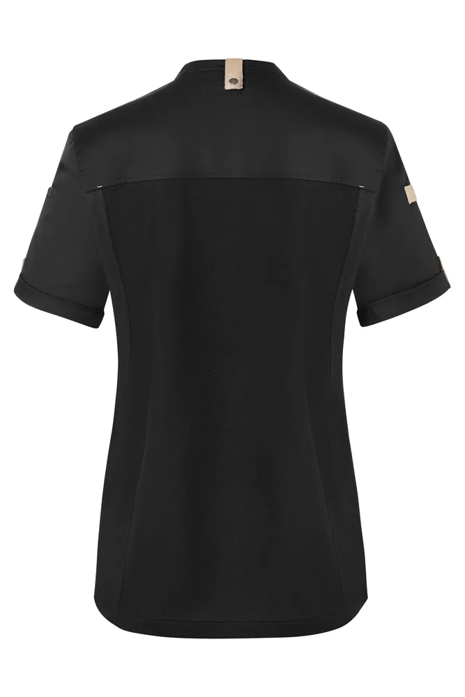 Ladies Chefs Jacket Green-Generation Short Sleeve – Image 3
