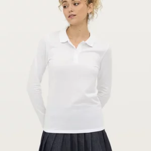 Women´s Long-Sleeve Piqué Polo Shirt Perfect