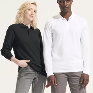 Unisex Long Sleeve Polo Shirt Planet