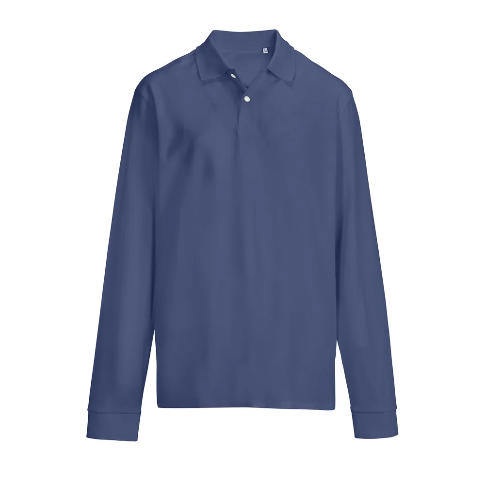 Unisex Pacific Polo Shirt Longsleeve – Image 3