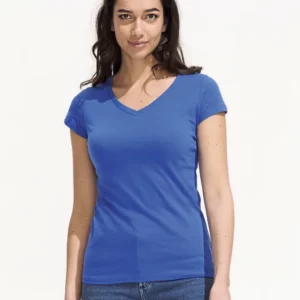 Women´s V-Neck-T-Shirt Moon