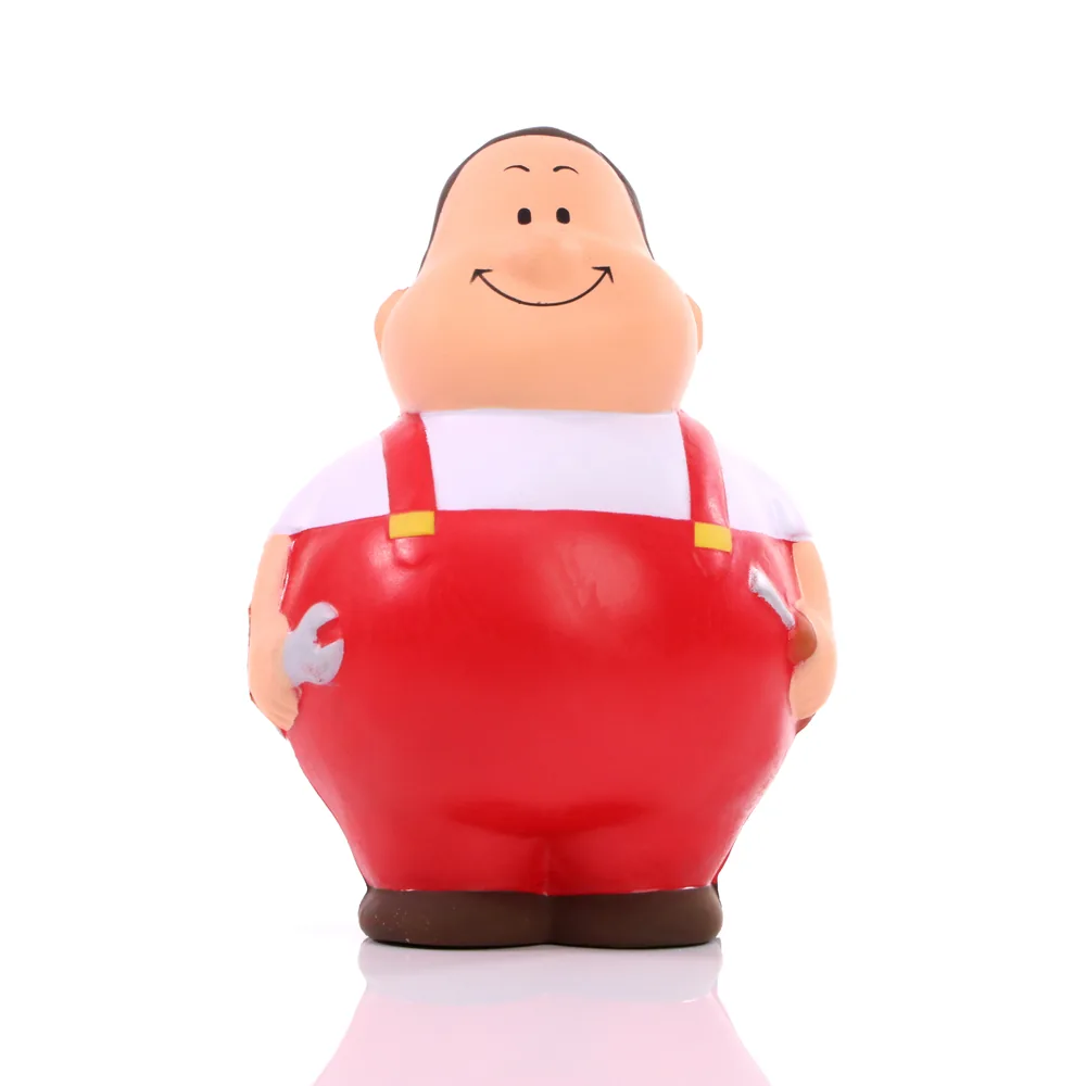 SQUEEZIES® Worker Bert®, Red – Image 2