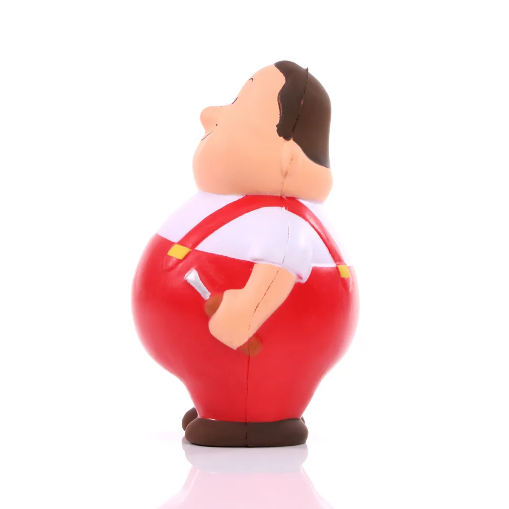 SQUEEZIES® Worker Bert®, Red – Image 4