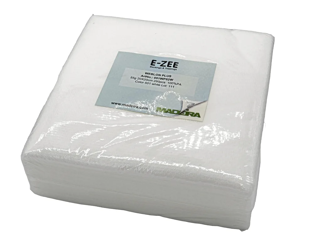 E-Zee Weblon Plus Embroidery Backing (250 pcs)