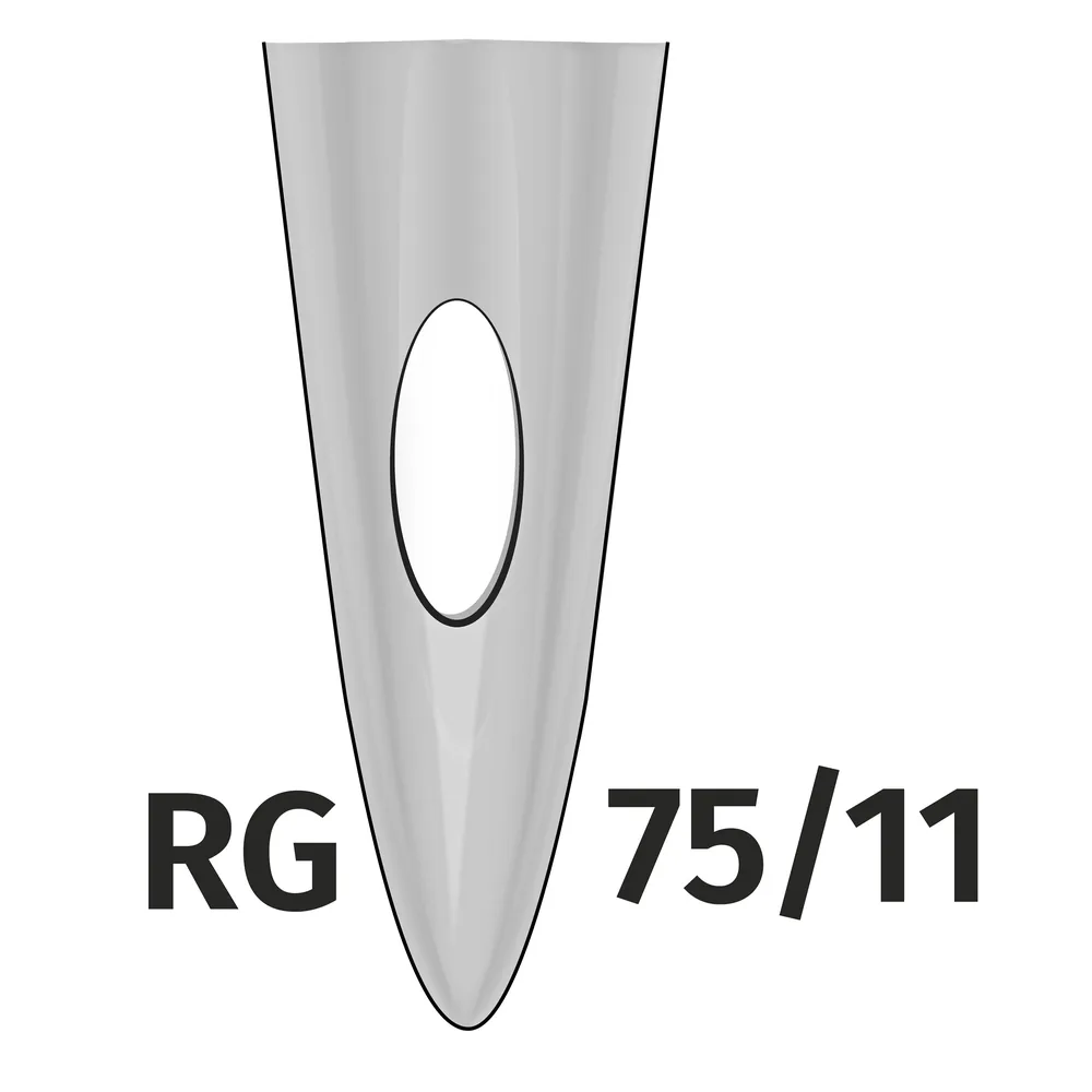 Needles 75 With Semicircular Point For PR Machines (50 pieces)