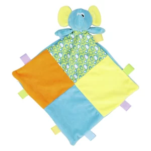 Baby Multi Coloured Comforter With Rattle