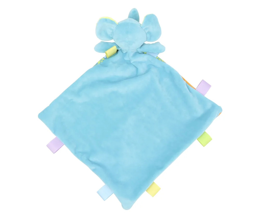 Baby Multi Coloured Comforter With Rattle – Image 3