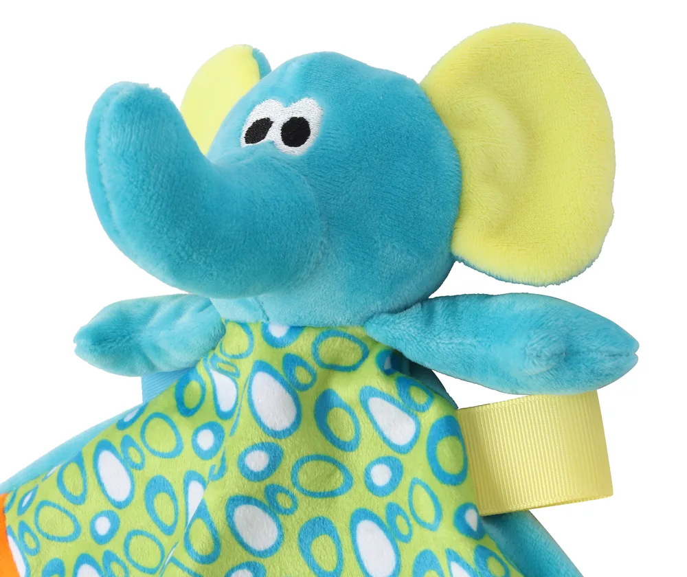 Baby Multi Coloured Comforter With Rattle – Image 4