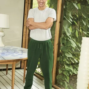 Sweatpants With Cuff And Zip Pocket