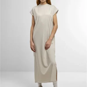 Ladies Long Extended Shoulder Dress