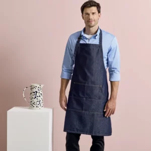 Jeans Stitch Denim Bib Apron