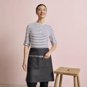 Domain Contrast Denim Waist Apron