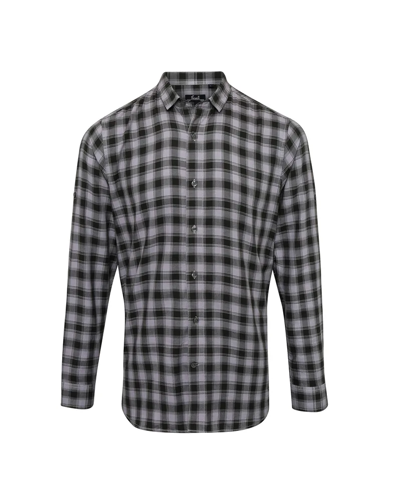 Men´s Mulligan Check Cotton Long Sleeve Shirt – Image 2