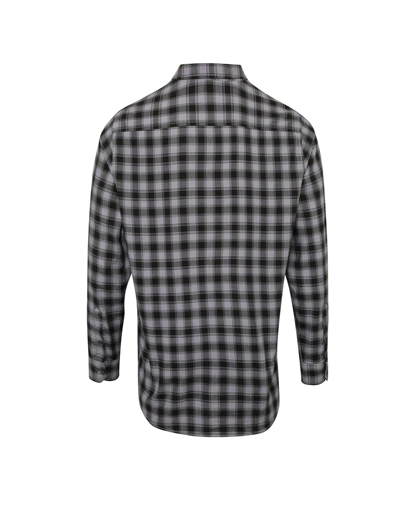 Men´s Mulligan Check Cotton Long Sleeve Shirt – Image 3
