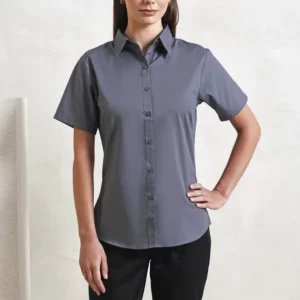 Women´s Poplin Short Sleeve Blouse