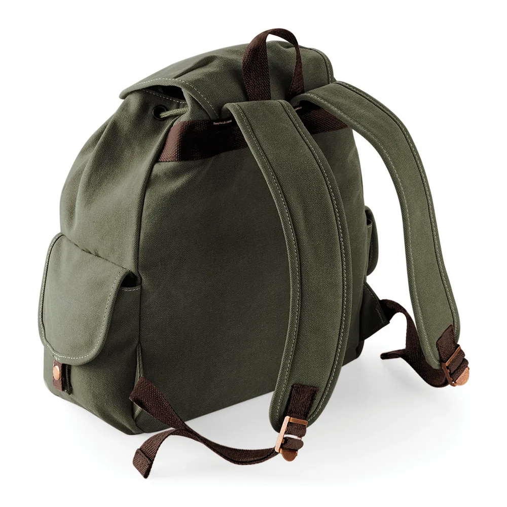 Vintage Canvas Backpack – Image 3