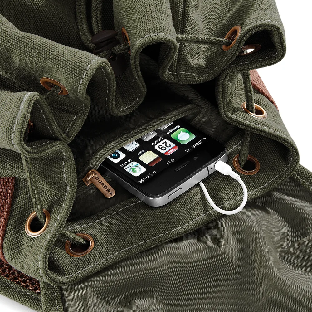 Vintage Canvas Backpack – Image 4