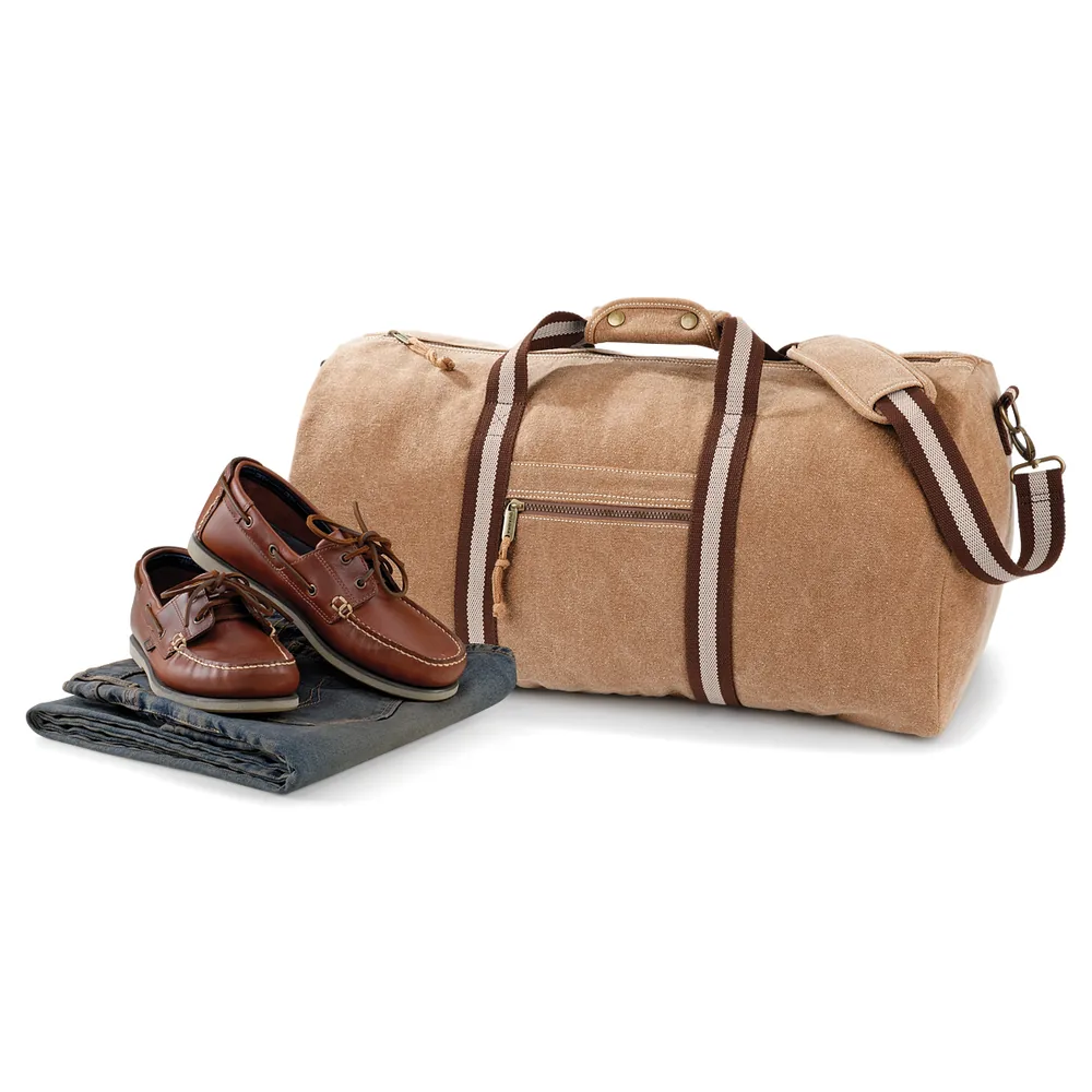 Vintage Canvas Holdall – Image 2