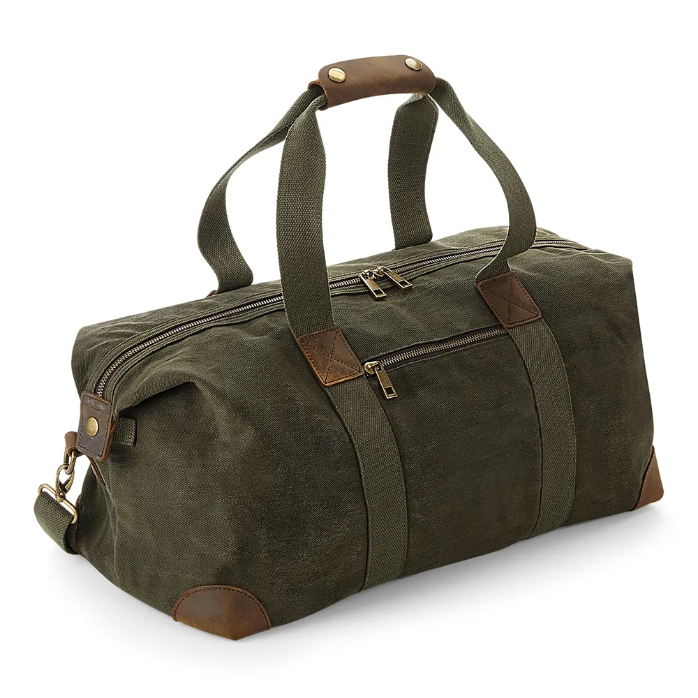 Heritage Waxed Canvas Holdall – Image 2