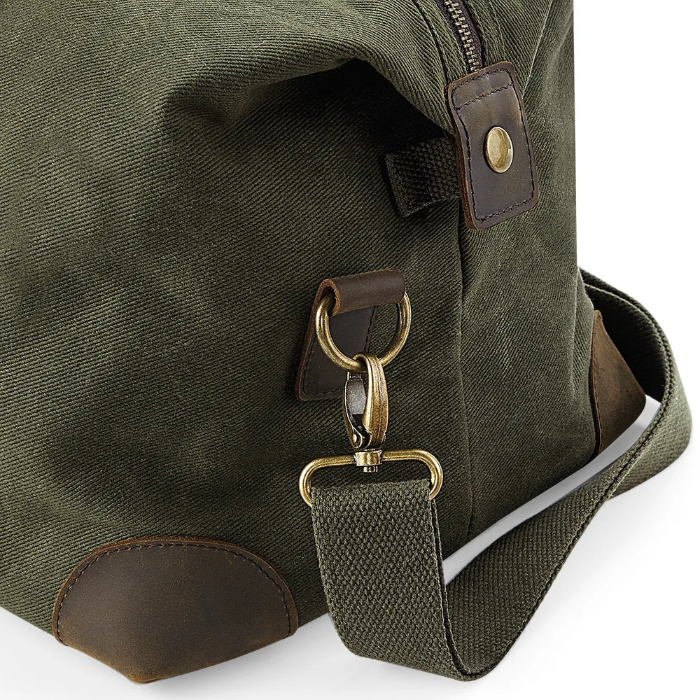 Heritage Waxed Canvas Holdall – Image 3
