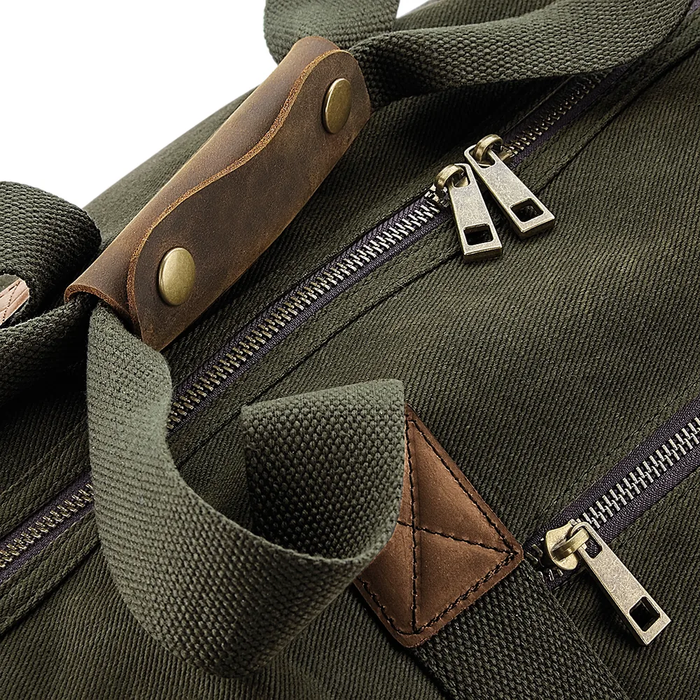 Heritage Waxed Canvas Holdall – Image 4