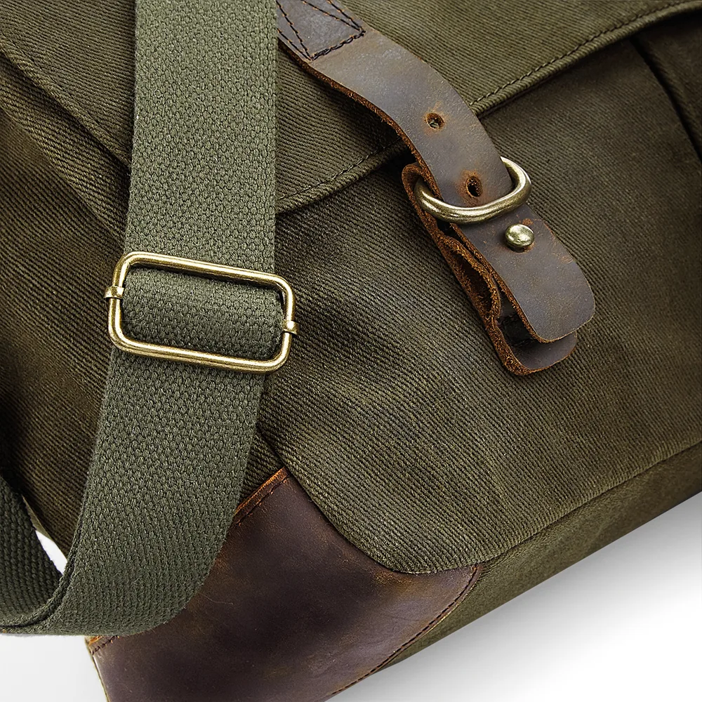 Heritage Waxed Canvas Messenger – Image 3