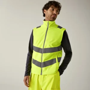 Hi-Vis Pro Contract Ablaze Softshell Bodywarmer