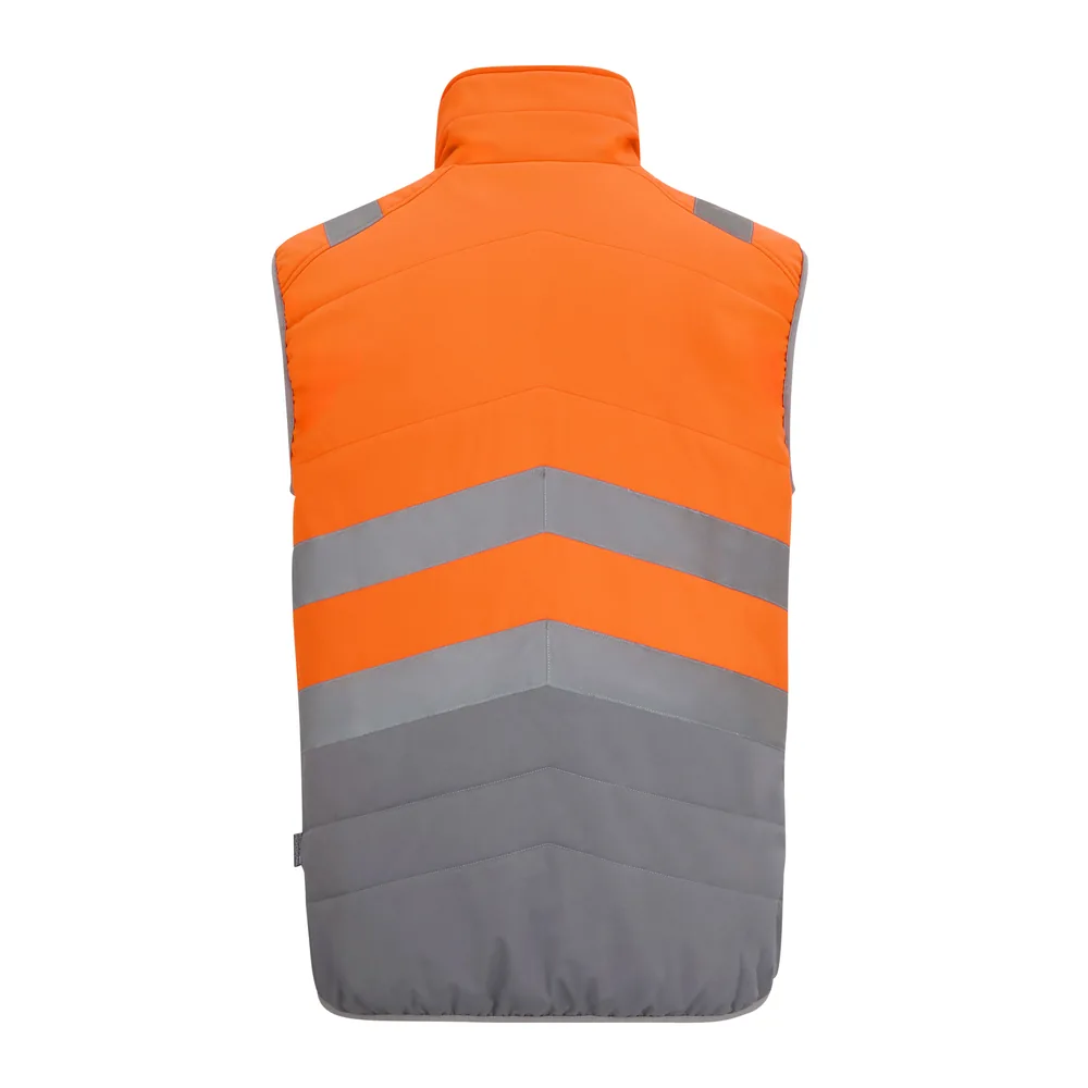 Hi-Vis 2-Tone Thermal Baffle Bodywarmer – Image 3