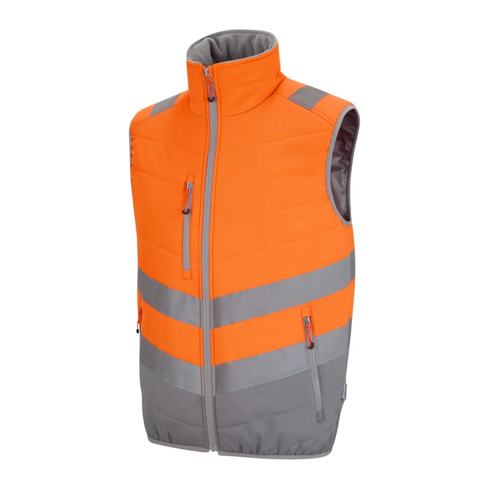 Hi-Vis 2-Tone Thermal Baffle Bodywarmer – Image 4