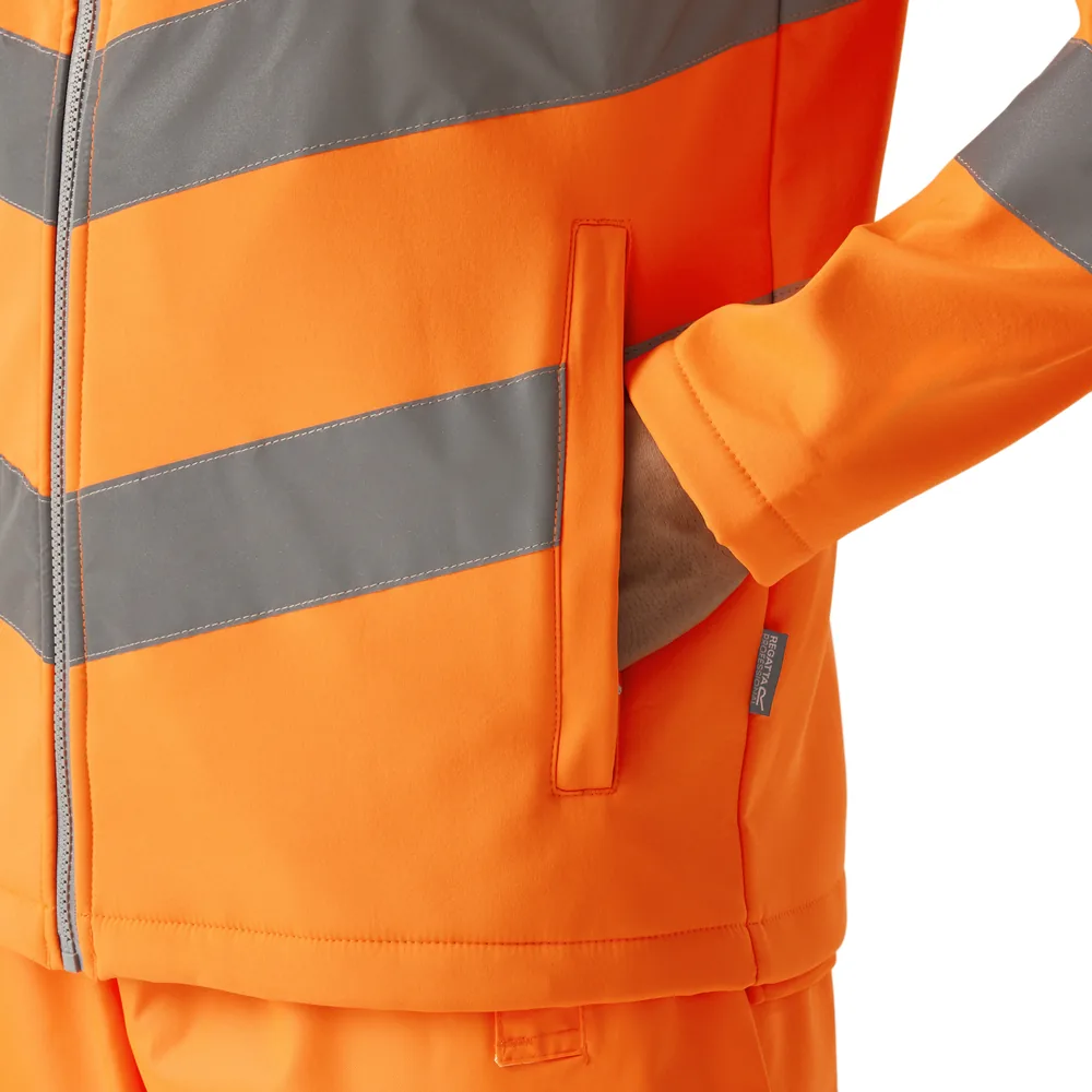 Pro Contract Hi-Vis Ablaze 2L Softshell Jacket – Image 5