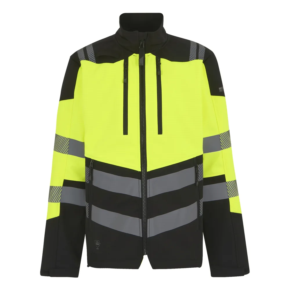 Hi-Vis X-Pro 3 Layer Softshell Jacket (Class 2) – Image 2