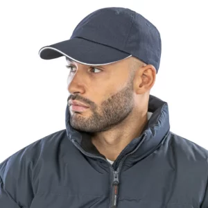 Herringbone Cap With Sandwich Peak