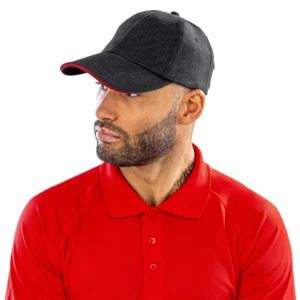 Brushed Cotton Decorators Cap With Sandwich Peak
