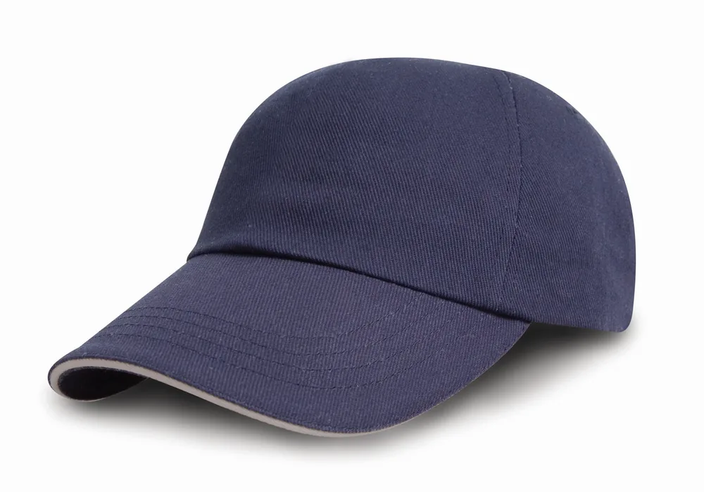 Brushed Cotton Decorators Cap With Sandwich Peak – Image 2