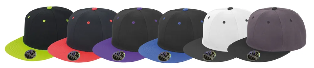 Bronx Original Flat Peak Snapback Dual Colour Cap – Image 4