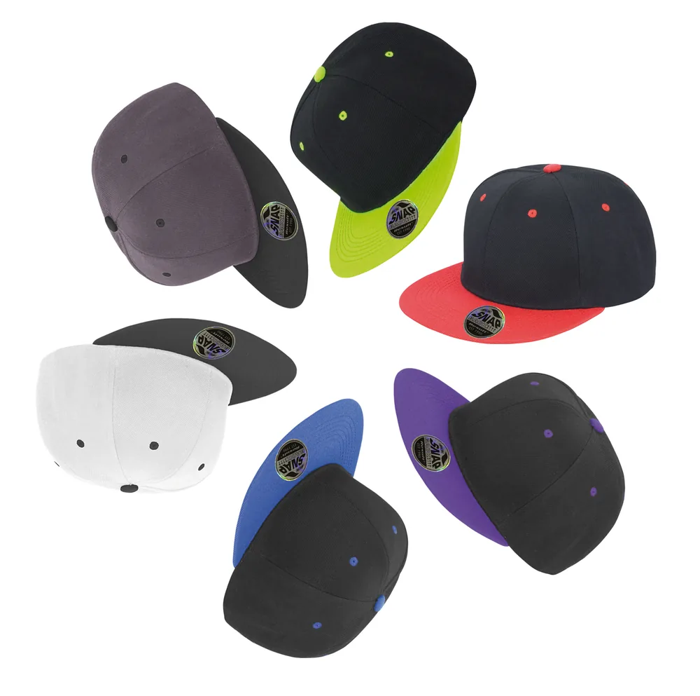 Bronx Original Flat Peak Snapback Dual Colour Cap – Image 5