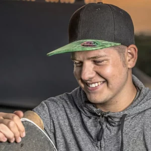 Bronx Flat Glitter Peak Snapback Cap