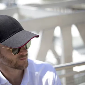 Memphis Brushed Cotton Low Profile Sandwich Peak Cap