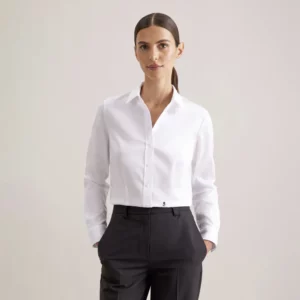 Women´s Blouse Slim Fit Fine Twill Longsleeve