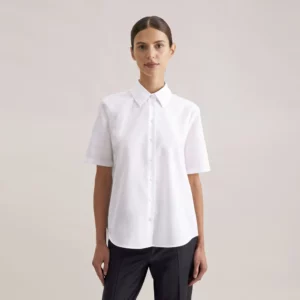 Women´s Oversize Popeline Blouse Shortsleeve