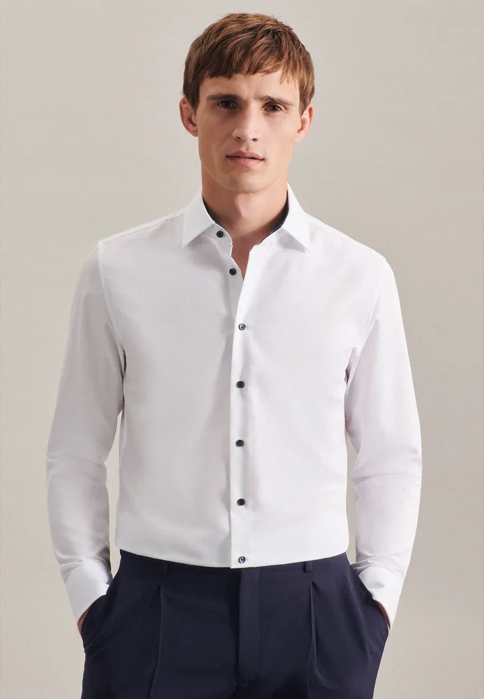 Men´s Shirt Poplin Slim Fit Long Sleeve