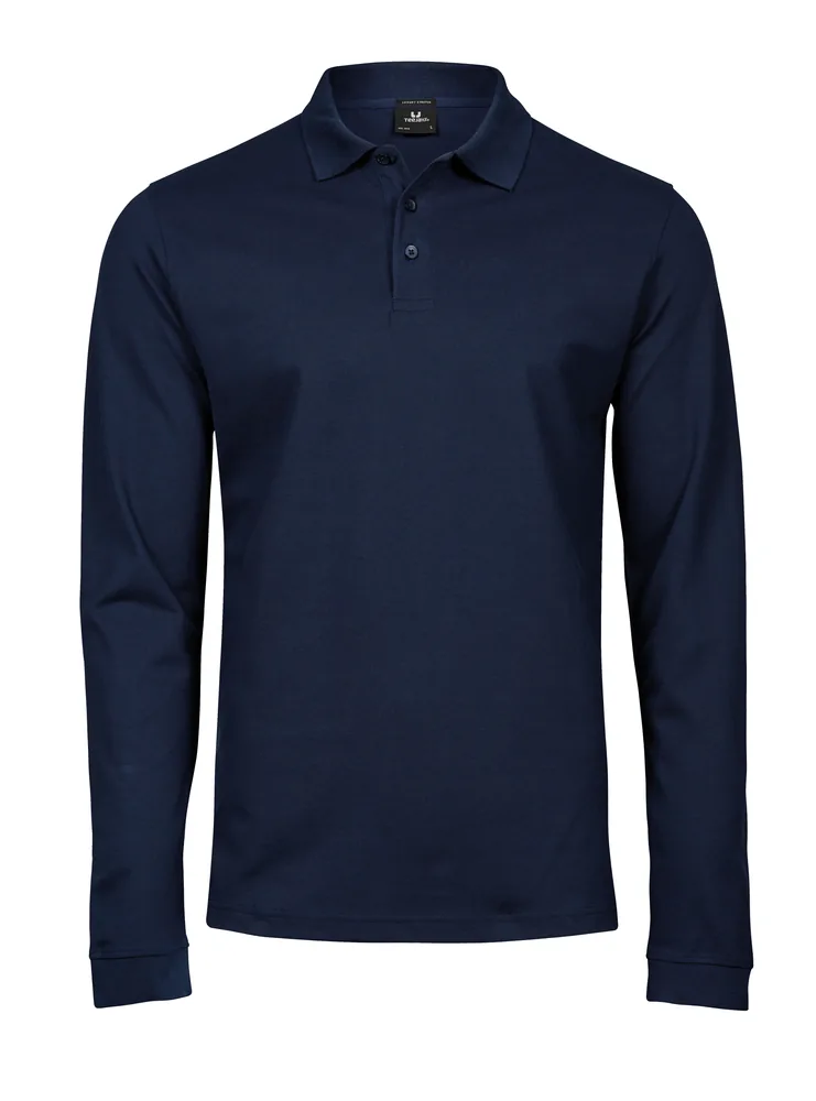 Men´s Luxury Stretch Long Sleeve Polo – Image 2