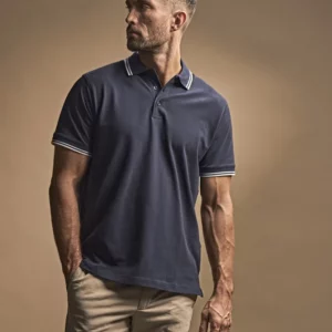 Men´s Luxury Stripe Stretch Polo