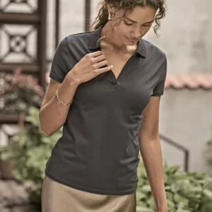 Women´s Luxury Stretch V-Neck Polo