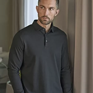 Pima Cotton Long Sleeve Polo