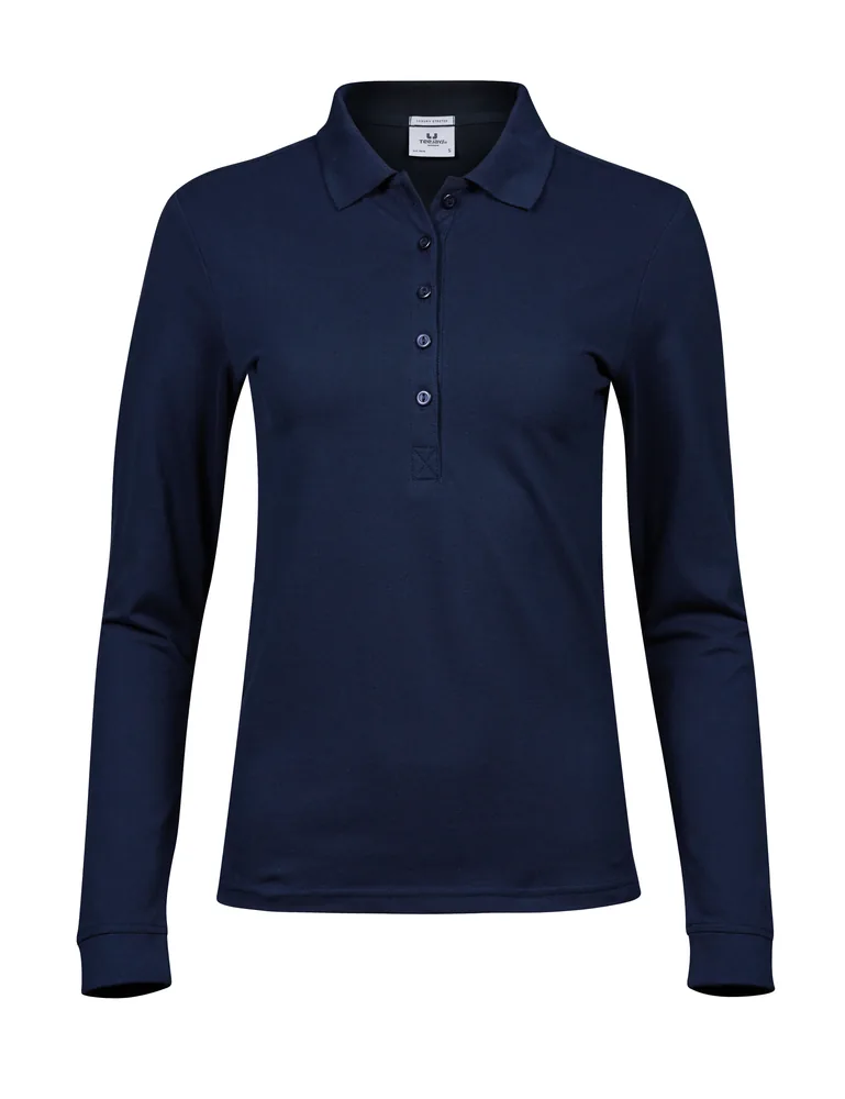 Women´s Luxury Stretch Long Sleeve Polo – Image 2